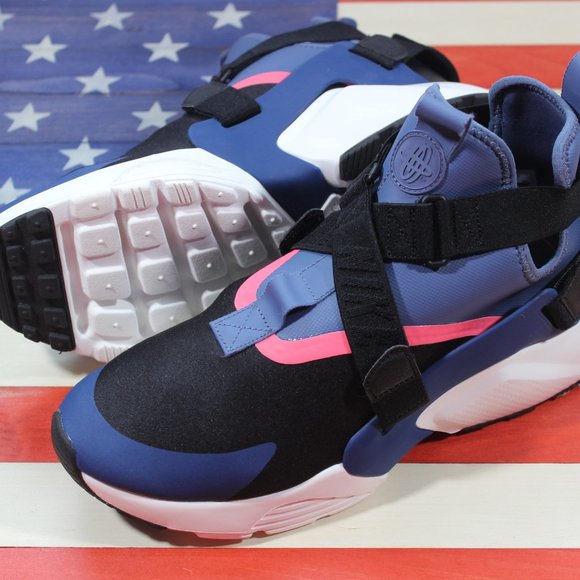 Nike Air Huarache City Running Shoe Black Women 12 - Picture 5 of 8